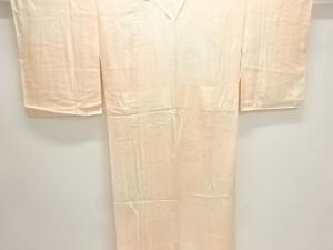 貝桶に花模様織出し単衣長襦袢（刺繍衿付）